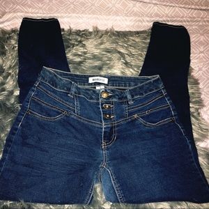 Blue spice high waisted jeans